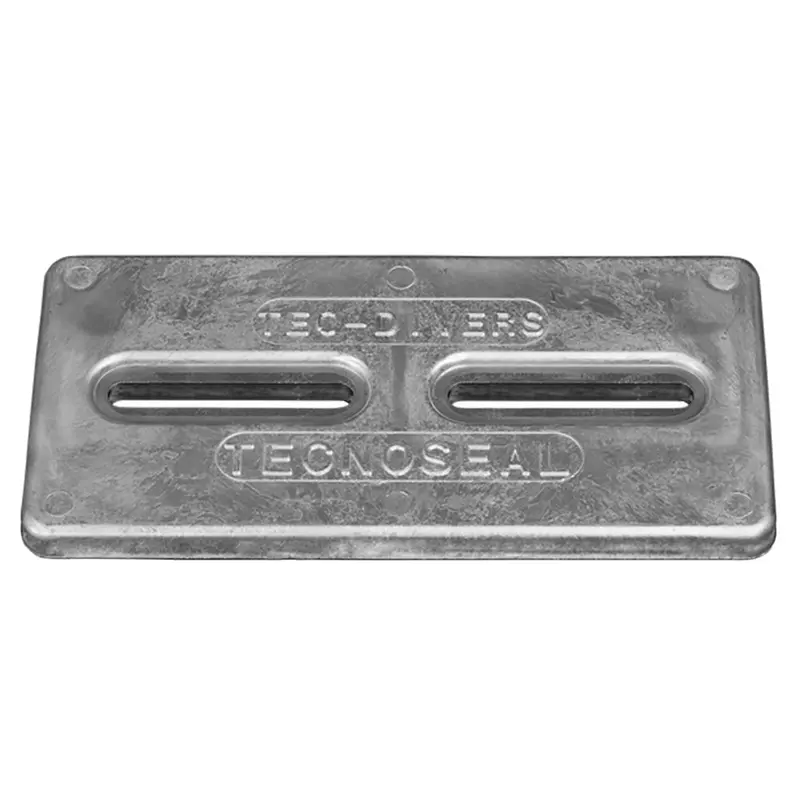 Tecnoseal Rectangular Zinc Plate Anode W/Inserts - 12" X 6" X 1" [Tec-Diversd] 1