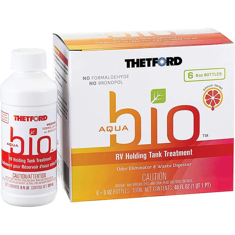 Thetford Aquabio Rv Holding Tank Treatment - Citrus Twist Scent - 6-Pack Of 8Oz Bottles [96604] 1
