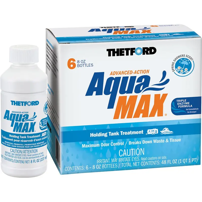 Thetford Aquamax Holding Tank Treatment - 6-Pack - 8Oz Liquid - Spring Shower Scent [96634] 1