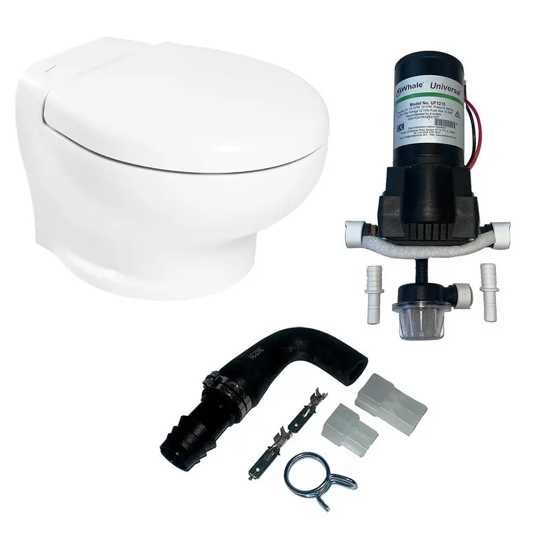 Thetford Nano Eco Compact Toilet Raw Water Kit W/Inlet Pump - 12V [T-Nan012pw/Tsft/Na-Rwkit] 1