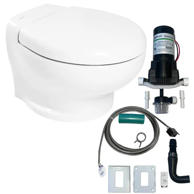 Thetford Nano Eco Compact Toilet Raw Water Kit W/Inlet Pump - 12V [T-Nano12pw/E/Na-Rwkit] 1