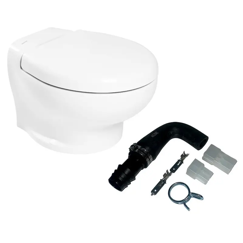 Thetford Nano Touch Compact Toilet Raw Water Kit (No Inlet Pump) - 12V [T-Nan012pw/Tsft/Na-Rwkitnp] 1