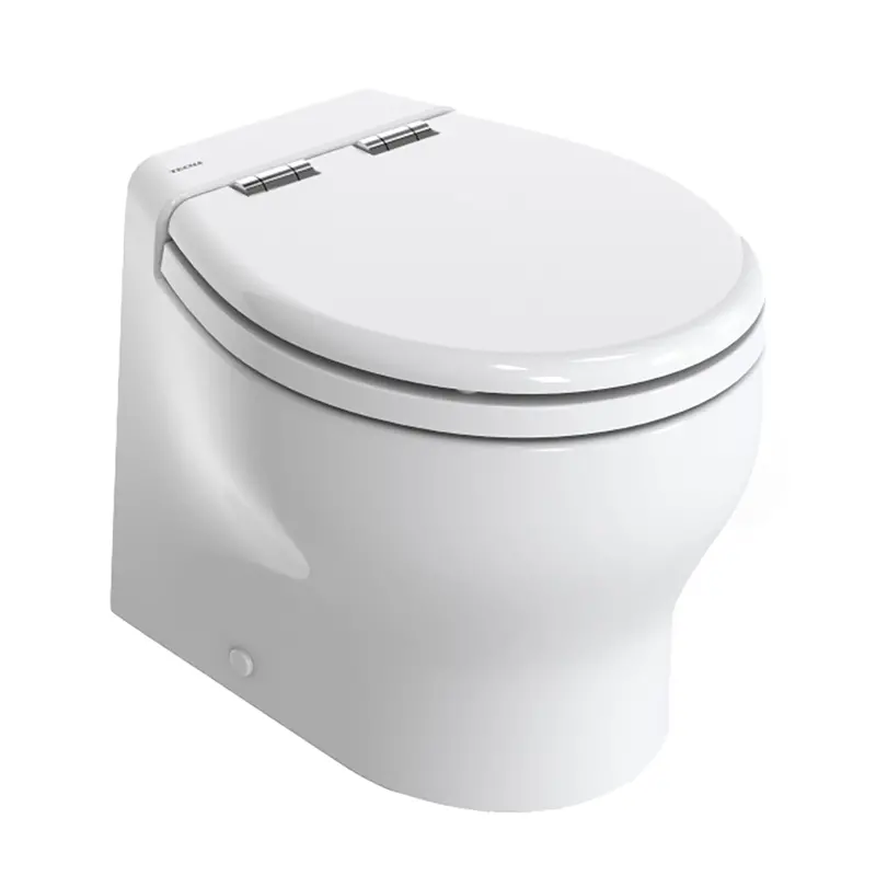 Thetford Silence 2G W/Wood Polyester Soft Close Seat  Standard Solenoid - Short, White, 12V [T-E2g012dw/D00c00] 1