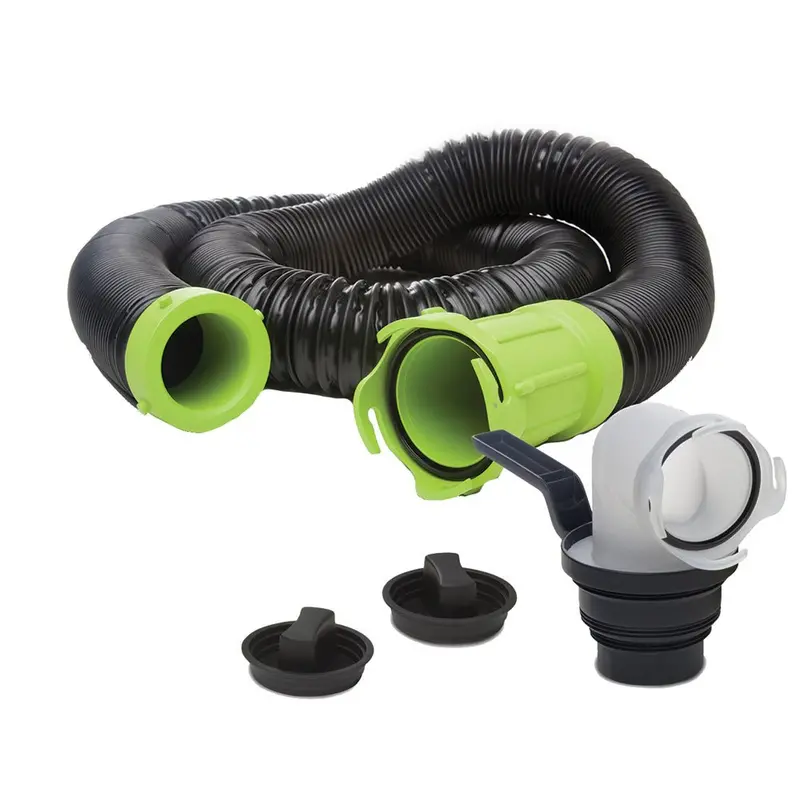 Thetford Titan Premium 15' Sewer Hose Kit W/Universal Bayonet Connection  5-In-1 Sewer Adapter W/Handle [17853] 1