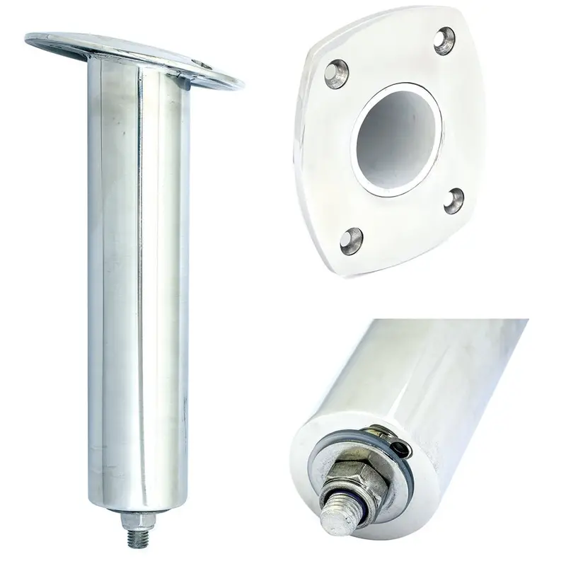 Tigress 4 Hole Swivel Rectangular Head Rod Holder - 15 Degree - 10-1/2" [88524Sm] 1