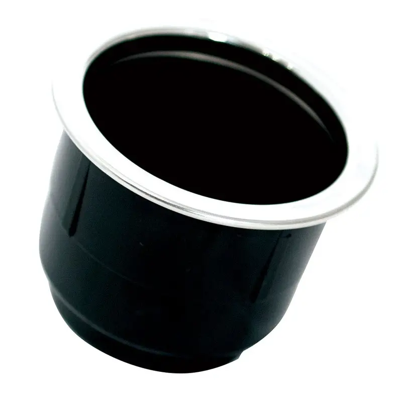 Tigress Black Plastic Cup Holder Insert W/Ss Ring On Top [Pche-Bp] 1