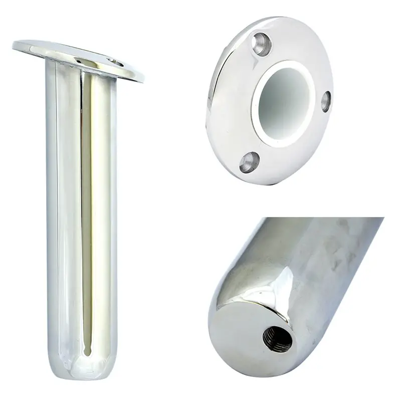 Tigress Round Head Closed Base Rod Holder - 15 Degree - 9" [77901] 1