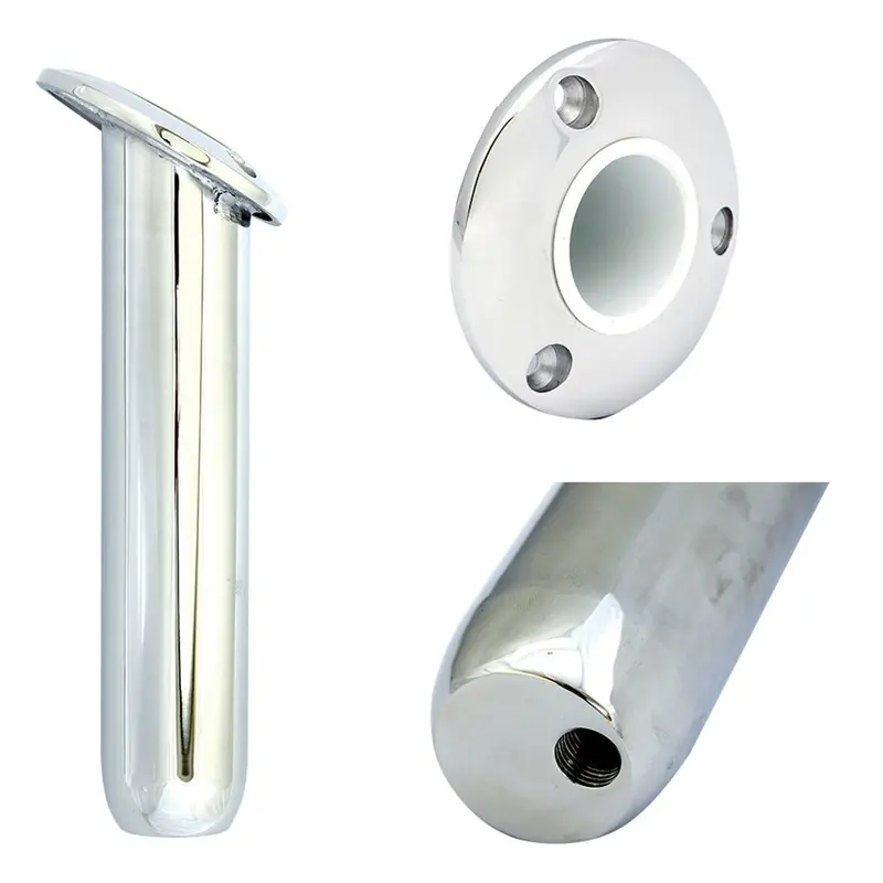 Tigress Round Head Closed Base Rod Holder - 30 Degree - 9" [77900] 1