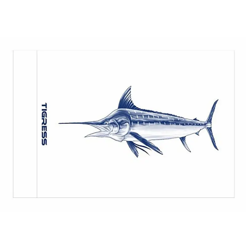 Tigress White Marlin Release Flag - 12" X 18" [88421] 1