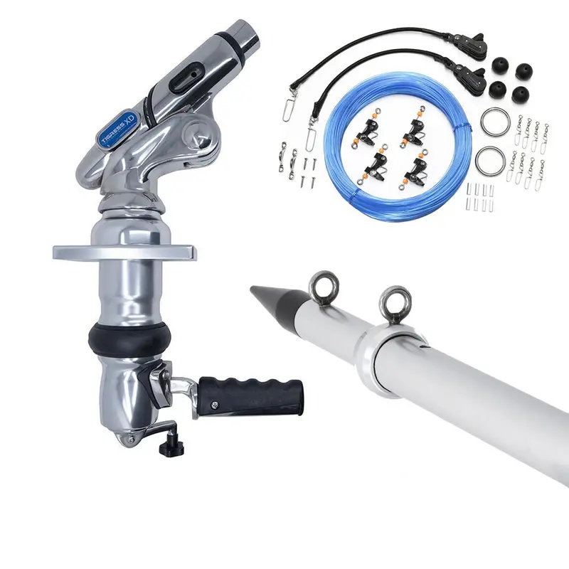 Tigress Xd Crank Top Mount System - 18 - Silver Outriggers Pro Series Double Rigging Kit [88825-2] 1