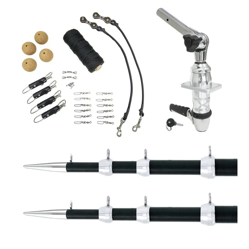 Tigress Xd Top Mount System - 18 Carbon Fiber Black/Silver Ultimate Rigging Kit [88679-01] 1
