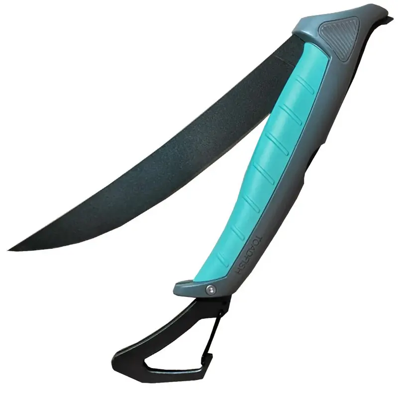 Toadfish Stowaway Folding Fillet Knife W/Built-In Carabiner - 8.5"  [1082] 1