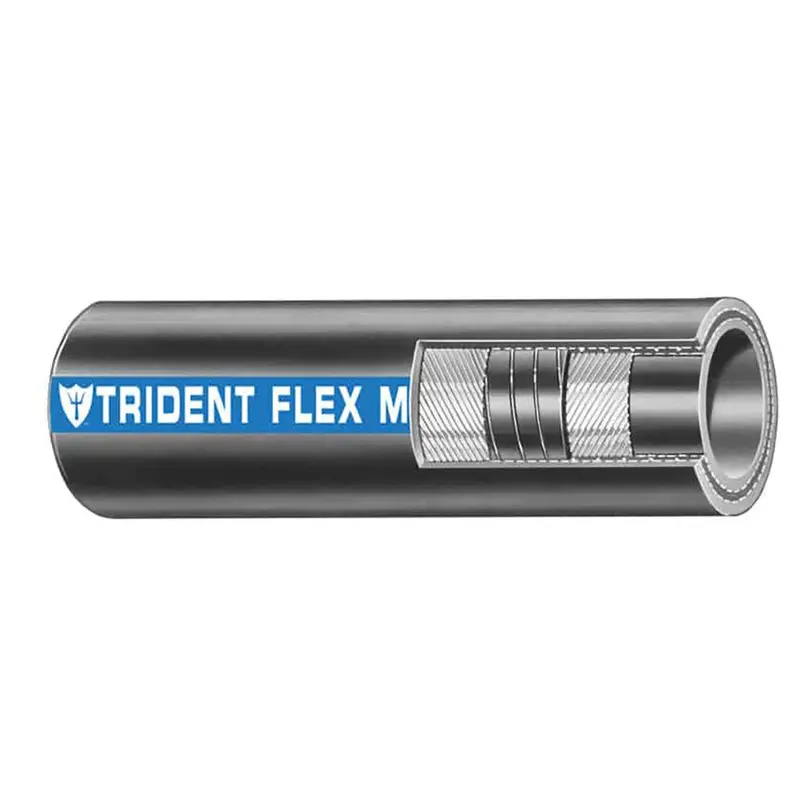 Trident Marine 1" Flex Marine Wet Exhaust  Water Hose - Black - Sold By The Foot [100-1006-Ft] 1