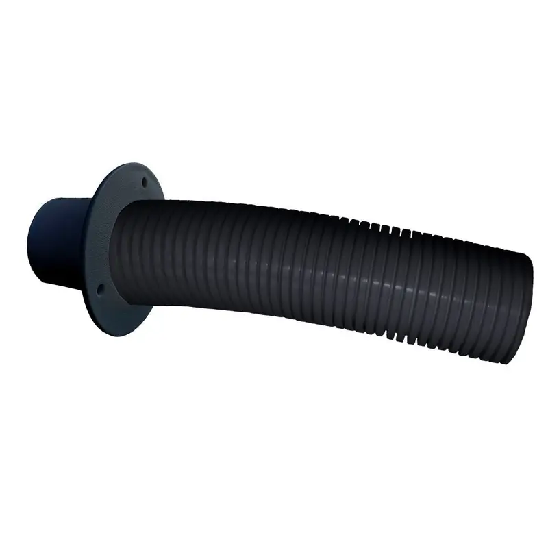 Trident Marine 10 Black Stern Flex Hose W/Transom Flange [Tfk-10] 1
