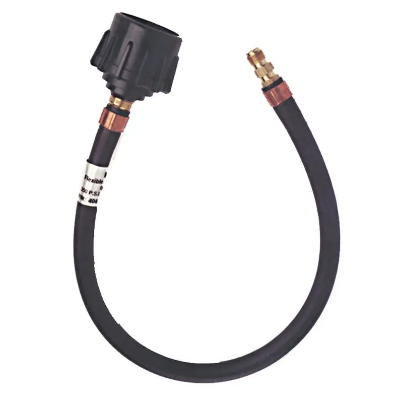 Trident Marine 20" Pigtail Hose Quick Connect W/1/4" Male Inverted Flare Fitting [1014-1415-20] 1