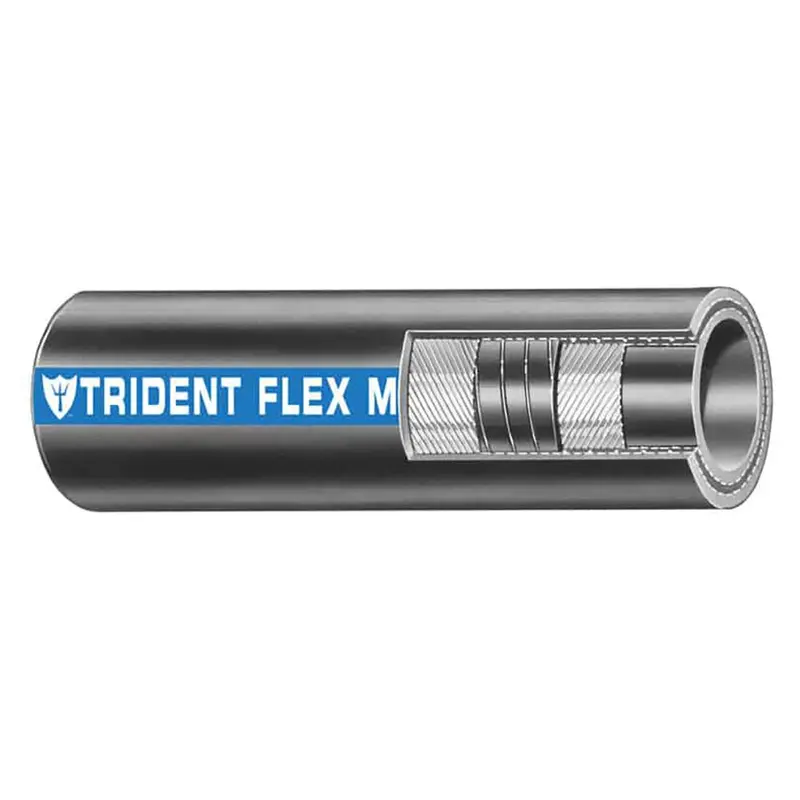 Trident Marine 3/4" Flex Marine Wet Exhaust  Water Hose - Black - Sold By The Foot [100-0346-Ft] 1