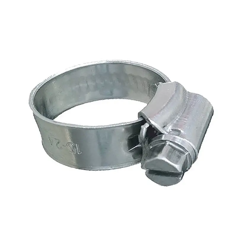Trident Marine 316 Ss Non-Perforated Worm Gear Hose Clamp - 3/8" Band - 11/32"-25/32" Clamping Range - 10-Pack - Sae Size 6 [705-0381] 1