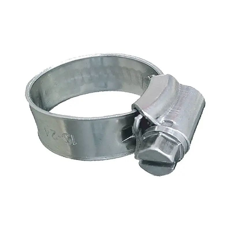 Trident Marine 316 Ss Non-Perforated Worm Gear Hose Clamp - 3/8" Band - 7/16"21/32" Clamping Range - 10-Pack - Sae Size 4 [705-0561] 1