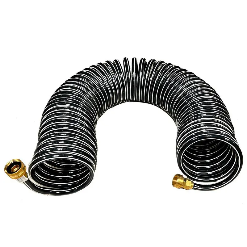Trident Marine Coiled Wash Down Hose W/Brass Fittings - 15 [167-15] 1