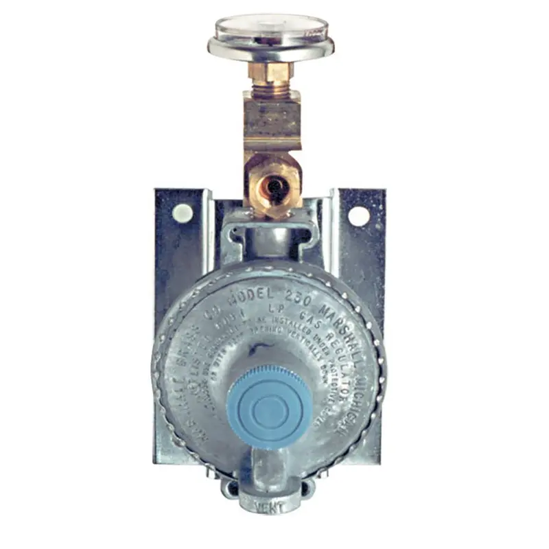 Trident Marine Single Stage Regulator W/300 Psi Pressure Gauge W/Wall Mount [1211-1411] 1