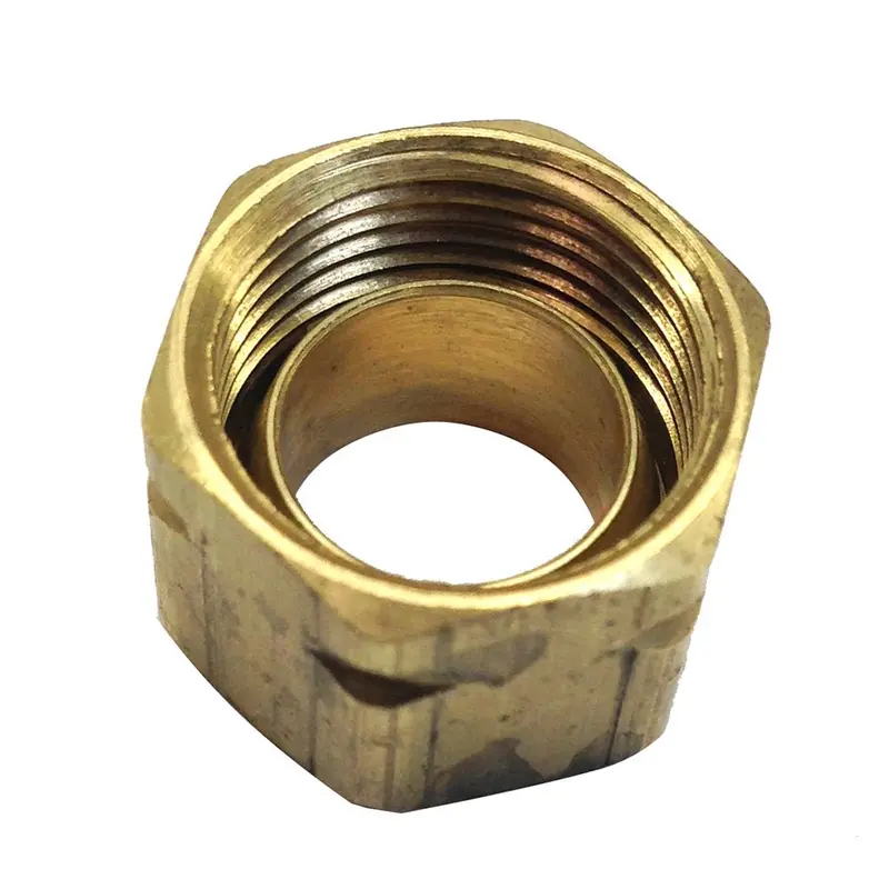 Uflex Brass Compression Nut W/Sleeve #61Ca-6 [71004K] 1