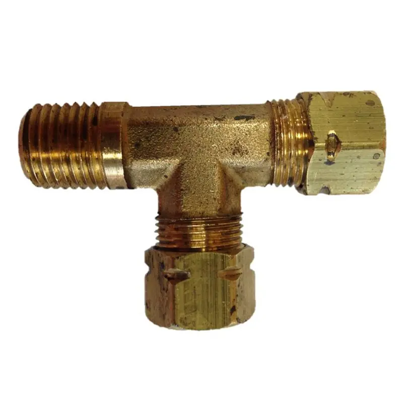 Uflex Male Run T-Fitting - 3/8" X 3/8" Tube X 1/4" Npt [171Ca-6-4] 1