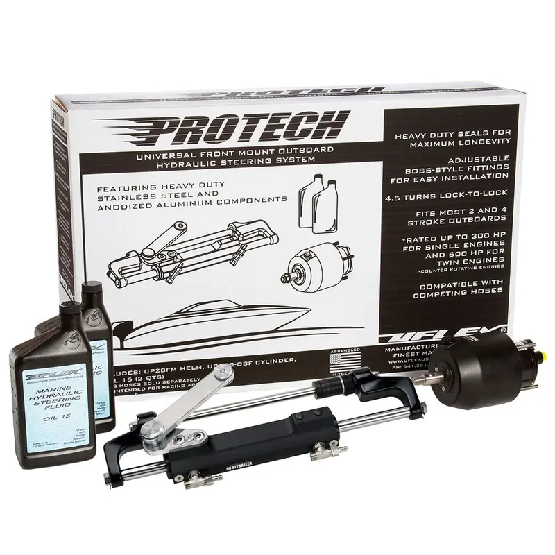 Uflex Protech 1.1 Front Mount Ob Hydraulic System - Includes Up28 Fm Helm, Oil  Uc128-Ts/1 Cylinder - No Hoses [Protech 1.1] 1