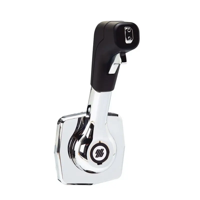 Uflex Single Lever Side Mount Control - Black/Chrome [B310b] 1