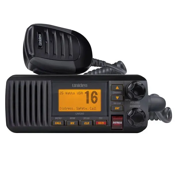 Um385bk Fixed Mount Vhf Radio (Black) 1