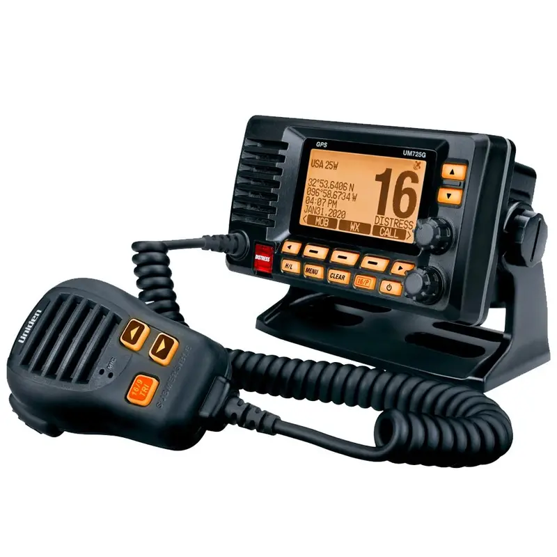 Uniden Um725 Fixed Mount Marine Vhf Radio W/Gps - Black [Um725gbk] 1