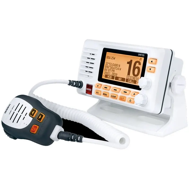 Uniden Um725 Fixed Mount Vhf W/Gps  Bluetooth - White [Um725gbt] 1