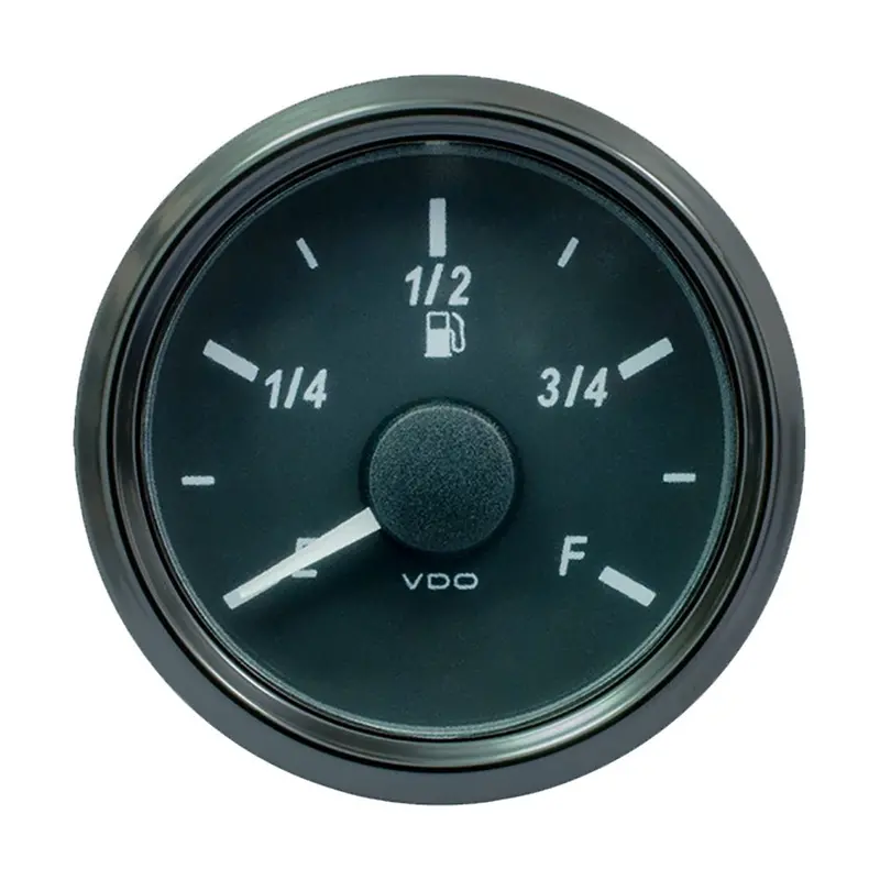 Vdo Singleviu 52Mm (2-1/16") Fuel Level Gauge - E/F Scale - 0-180 Ohm [A2c3833120030] 1