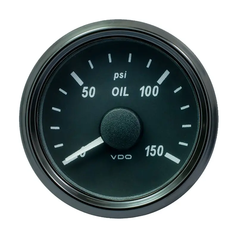 Vdo Singleviu 52Mm (2-1/16") Oil Pressure Gauge - 150 Psi [A2c3833240030] 1
