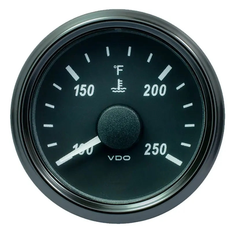 Vdo Singleviu 52Mm (2-1/16") Water Temp. Gauge - 250 F - 291-22 Ohm [A2c3833350030] 1