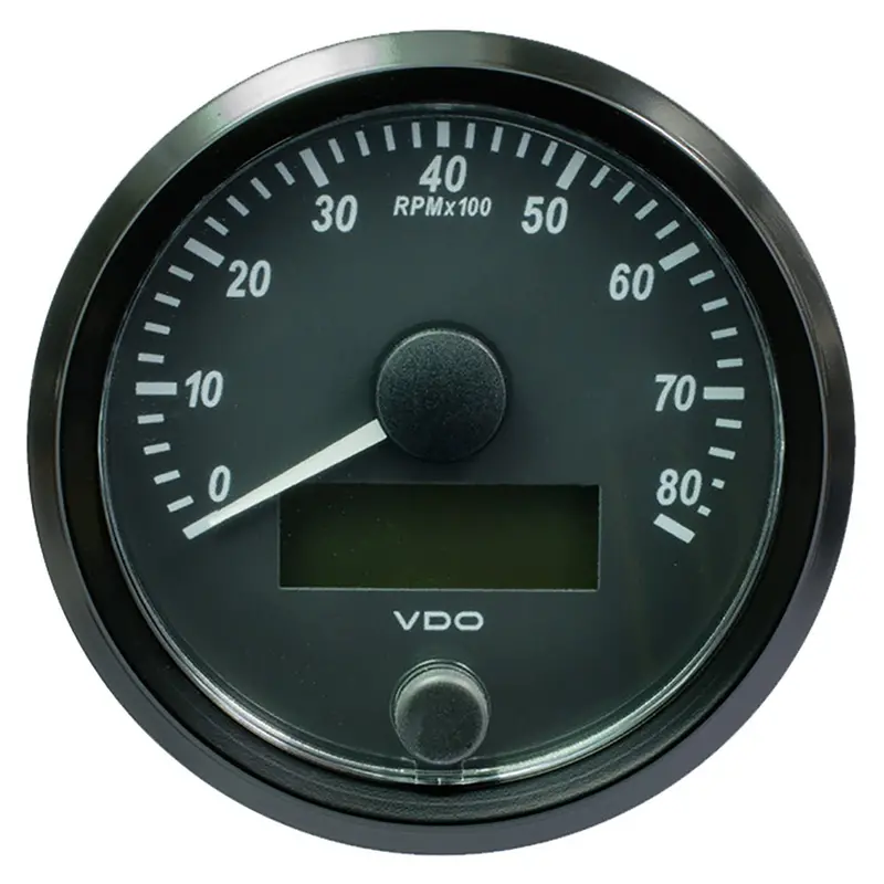 Vdo Singleviu 80Mm (3-1/8") Tachometer - 8000 Rpm [A2c3833020030] 1