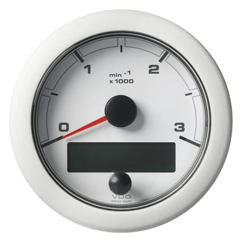 Veratron 3-3/8" (85Mm) Oceanlink Nmea 2000 Tachometer - 3000 Rpm - White Dial  Bezel [A2c1065670001] 1