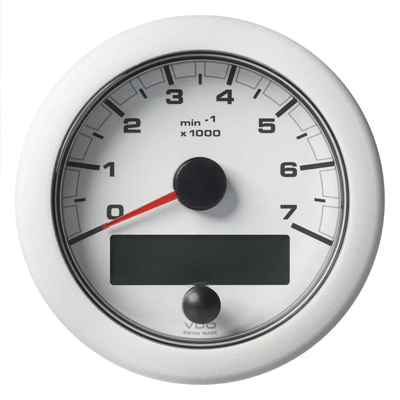 Veratron 3-3/8" (85Mm) Oceanlink Nmea 2000 Tachometer - 7000 Rpm - White Dial  Bezel [A2c1065820001] 1