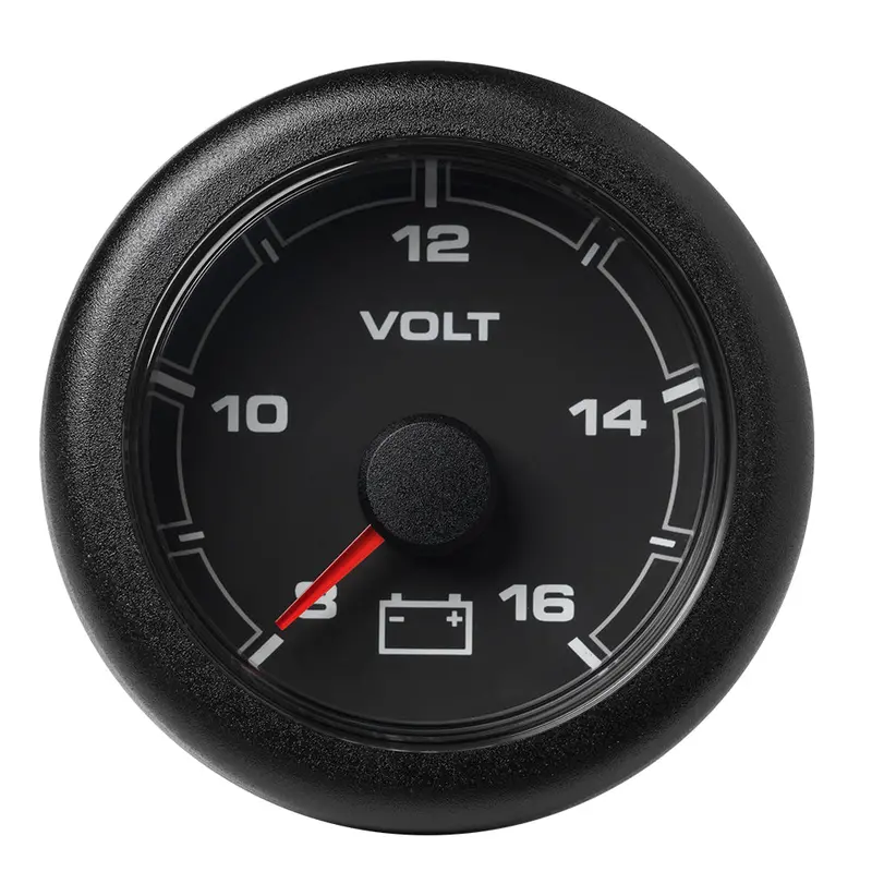 Veratron 52Mm (2-1/16") Oceanlink Battery Voltage Gauge - 8 To 16 V - Black Dial  Bezel [A2c1066100001] 1