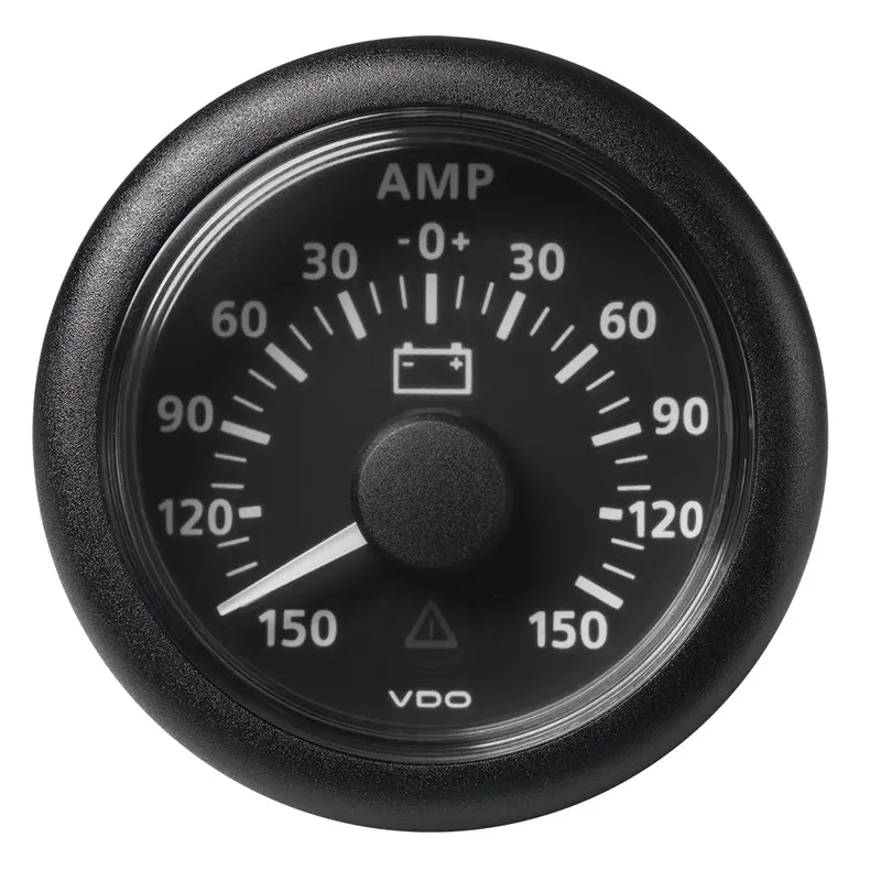 Veratron 52Mm (2-1/16") Viewline Battery Status Gauge -150/+150Amp - Black Dial  Bezel [A2c59512329] 1