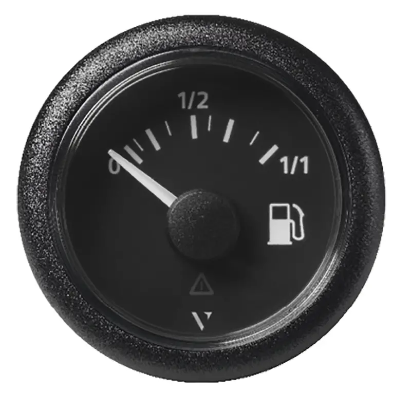 Veratron 52Mm (2-1/16") Viewline Fuel Level Gauge 0-1/1 - 3 To 180 Ohm - Black Dial  Round Bezel [A2c59514082] 1