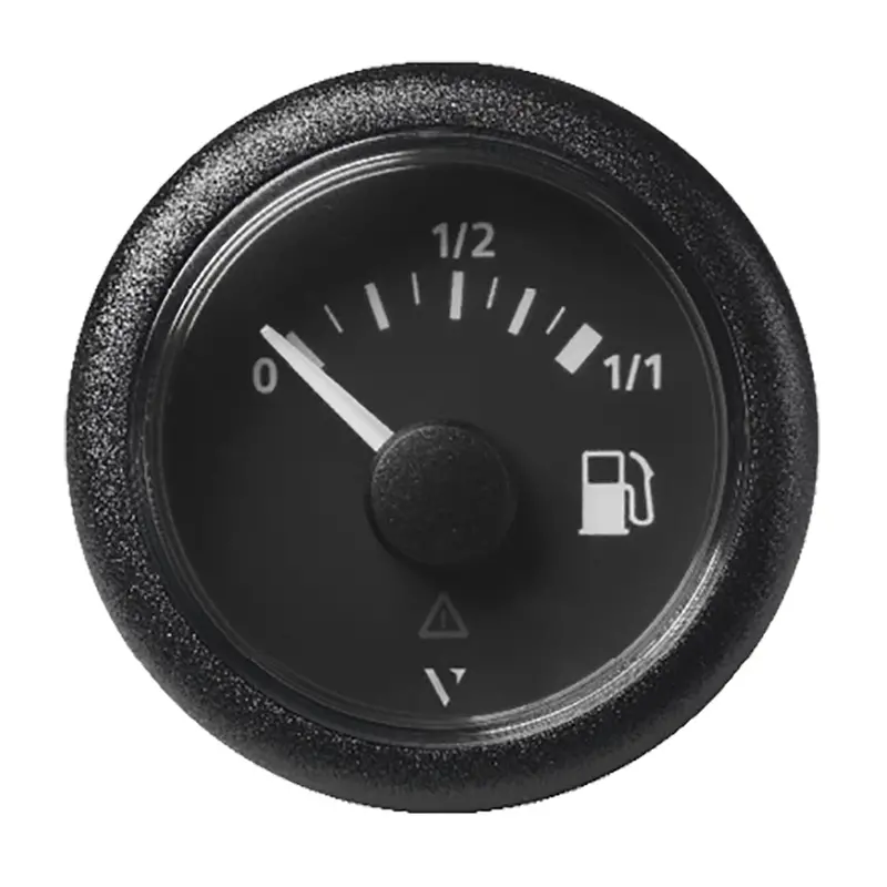 Veratron 52Mm (2-1/16") Viewline Fuel Tank Level Gauge - 0 To 1/1 - Black Dial  Round Bezel [A2c59514079] 1