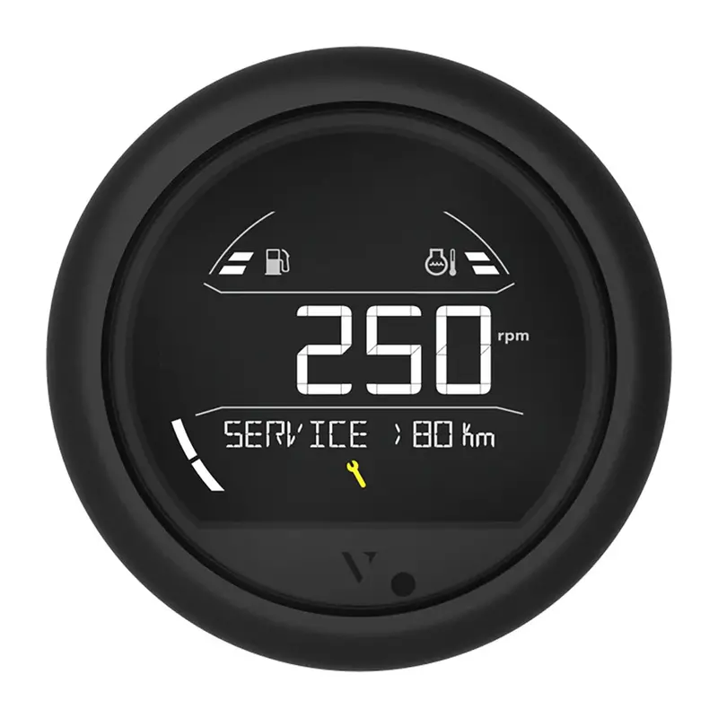 Veratron Vl Digital 85 W/Round Black Bezel [B00205802] 1
