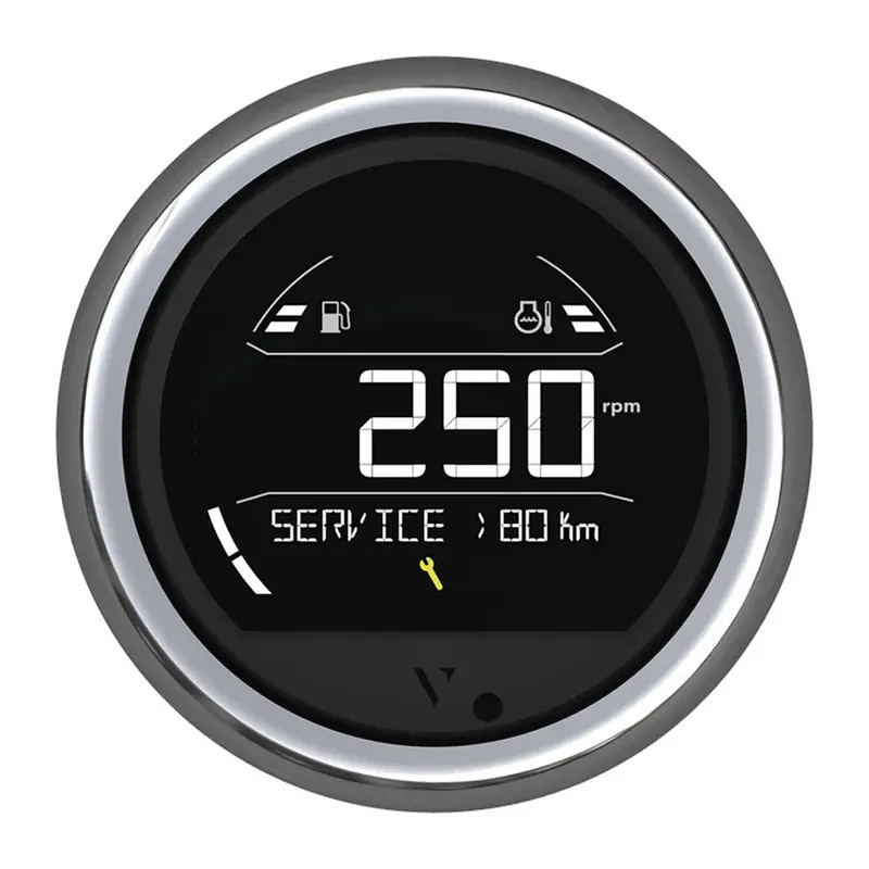 Veratron Vl Digital 85 W/Round Chrome Bezel [B00205804] 1