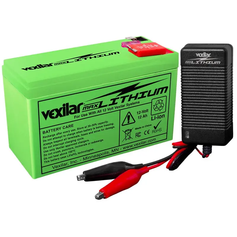 Vexilar 12V - 12 Ah Max Lithium Battery W/V-420L Rapid Charger [V-220L] 1