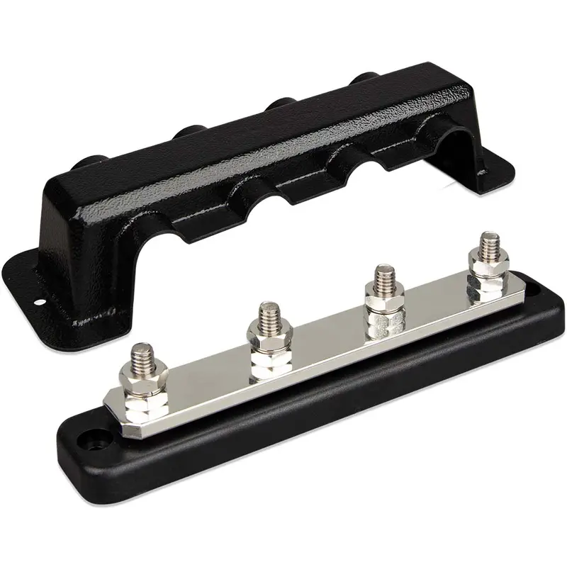 Victron Busbar 250A 4P  Cover 4X 5/16" Terminals [Vbb125040010] 1
