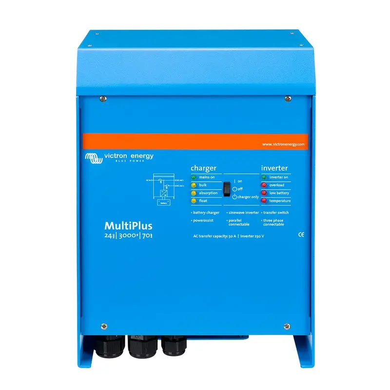 Victron Multiplus Inverter/Charger 24Vdc - 3000Va - 120Vac W/ 70Amp Charger - 50Amp Transfer Switch - Ul Approved [Pmp242301102] 1