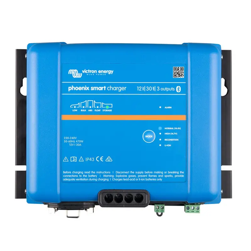Victron Phoenix Smart Ip43 Charger 12/30 (3) 120-240Vac Requires 5-15P Mains Cord [Psc123053095] 1