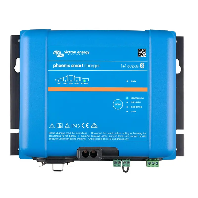 Victron Phoenix Smart Ip43 Charger 24/16 (1+1) 120-240Vac Requires 5-15P Mains Cord [Psc241651095] 1