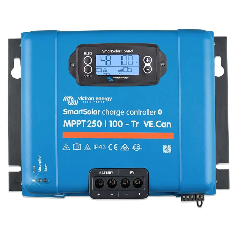 Victron Smartsolar Mppt Solar Charge Controller - 250V - 100Am- Ve.Can Port - Ul Approved [Scc125110412] 1