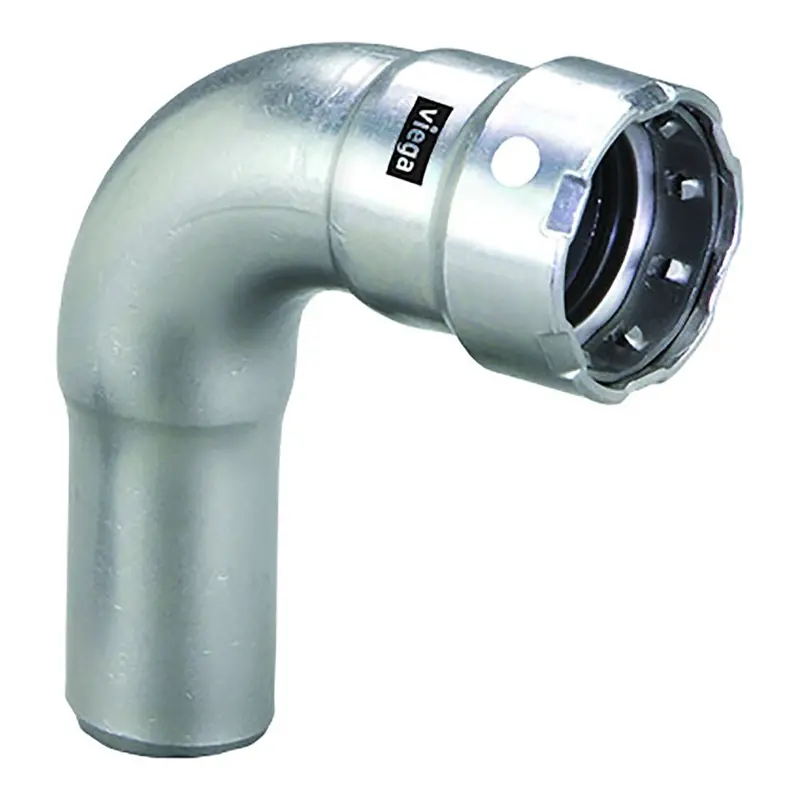 Viega Megapress 1/2" 90 Stainless 304 Elbow - Street/Press Connection - Smart Connect Technology [95030] 1